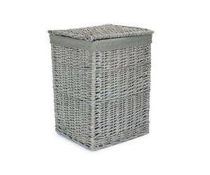 Red Hamper H198Gry/1 Grey Wash Square Laundry Basket With Grey Sage Lining