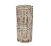Red Hamper H200 Grey Wash Round 3 Toilet Roll Holder