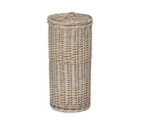 Red Hamper H200 Grey Wash Round 3 Toilet Roll Holder