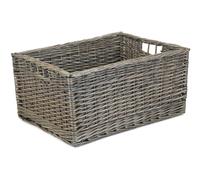 Red Hamper Jumbo Antique Wash Wicker Storage Basket - Antique Wash