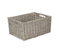Red Hamper Jumbo Grey Wash Storage Basket - Unlined
