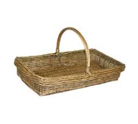 Red Hamper Kew Garden Wicker Trug Basket - Small - Brown