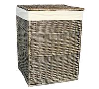 Red Hamper Large Antique Wash Square Laundry Basket