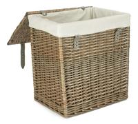 Red Hamper Large Boutique Antique Wash Storage Laundry Basket with Lining