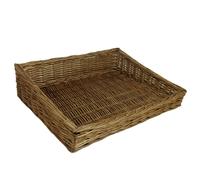 Red Hamper Large Flat Wicker Display Tray