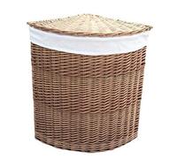 Red Hamper Large Light Steamed Corner Laundry Baskets with White Lining