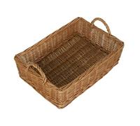 Wicker Wicker Rectangular Display Basket Red Hamper Brown One Size