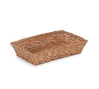 Red Hamper Large Tapered Wicker Rectangular Tray in Brown Red Hamper Brown Large