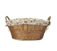 Red Hamper Light Steamed Laundry Baskets with Garden Rose Lining