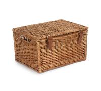 Light Steamed Windsor Wicker Picnic Basket Red Hamper Brown L