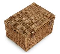 Red Hamper Light Steamed Windsor Wicker Picnic Basket - Small