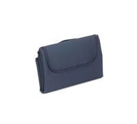 Red Hamper Navy Blue Waterproof Picnic Blanket