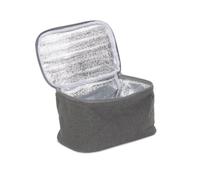 Red Hamper Polyester Grey Tweed Chiller Bag Red Hamper Grey