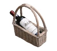Red Hamper Pr001/home Wicker Provence Willow Wine Carrying Cradle