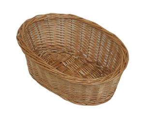 Red Hamper Pt001 Wicker Small Oval Tray