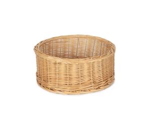 Red Hamper Pt031 Wicker Extra Large Round Straight-Sided Tray