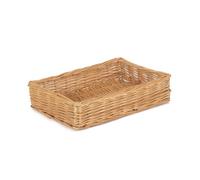 Red Hamper Pt049 Wicker Medium Straight Sided Rectangular Tray