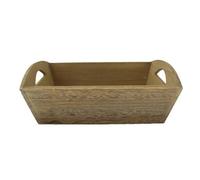 Red Hamper Pt133 Wood Oak Effect Small Wooden Tray