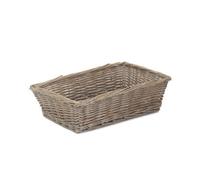 Red Hamper Pt152 Wicker Medium Antique Wash Tapered Serving Tray
