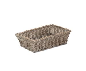 Red Hamper Pt152 Wicker Medium Antique Wash Tapered Serving Tray