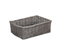 Red Hamper Pt164 Wicker Large Antique Wash Finish Wicker Tray