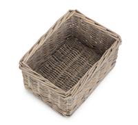 Red Hamper Pt176 Small Wicker Grey Wash Storage Tray