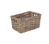 Red Hamper Ra002/2 Rattan Medium Rectangular Grey Rattan Storage Basket