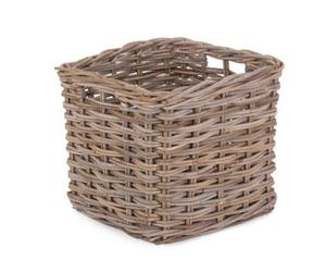 Red Hamper Ra017 Rattan Square Kubu Grey Rattan Storage Basket
