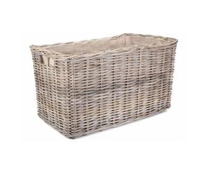 Red Hamper Ra039 Rattan Large Under Bench Rattan Basket
