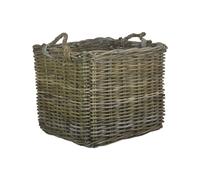 Red Hamper Rattan Square Grey Rattan Log Basket Red Hamper Grey