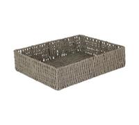 Red Hamper Rectangular Grey Straight Sided Paper Rope Trays