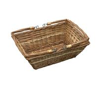 Red Hamper Rectangular Market Wicker Shopping Basket