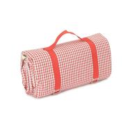 Red Hamper Red and White Gingham Picnic Blanket