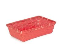 Red Hamper Red Painted Bamboo Serving Tray - Small