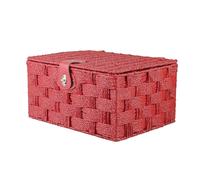 Red Hamper Red Woven Paper Rope Picnic Basket | Size: XL Red Hamper Red XL