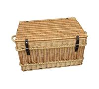 Red Hamper Rope Handled Trunk 73cm Empty Picnic Basket