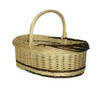 Red Hamper Rustic Willow Norfolk Wicker Shopping Basket