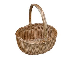 Red Hamper S004/home Wicker Buff Hollander Shopping Basket
