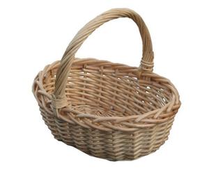 Red Hamper S015/home Wicker Childs Oval Shopping Basket