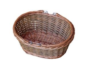 Red Hamper S027/home Wicker Oval Swing Handle Shopping Basket