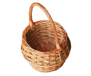 Red Hamper S046/home Wicker Small Rustic Egg Shopping Basket