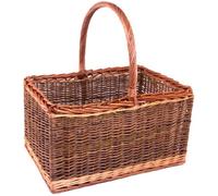 Red Hamper S051G/home Wicker Bakers Shopping Basket Green Finish