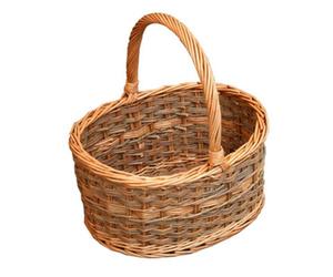 Red Hamper S061/home Wicker Yorkshire Oval Shopping Basket