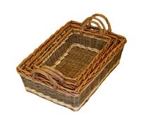 Red Hamper Set of 3 Malvern Wicker Serving Trays
