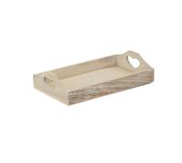 Red Hamper PT159 Wood Large Shallow Wooden Heart Cut Out Tray