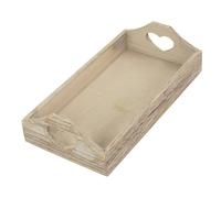 Red Hamper Shallow Wooden Heart Cut Out Tray - Small