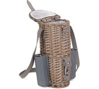 Red Hamper Single Bottle 2 Champagne Glass Carrier -