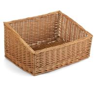 Red Hamper Sloped Sided Wicker Display Baskets - Large