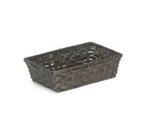 Red Hamper Small Black Painted Bamboo Serving Tray in Brown | Size: Large Red Hamper Brown Large