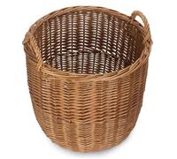 Red Hamper Small Light Steamed Wicker Storage Bin